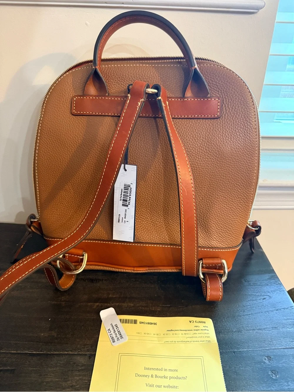 Dooney & Bourke Pebble Grain Zip Pod Backpack -NWT
